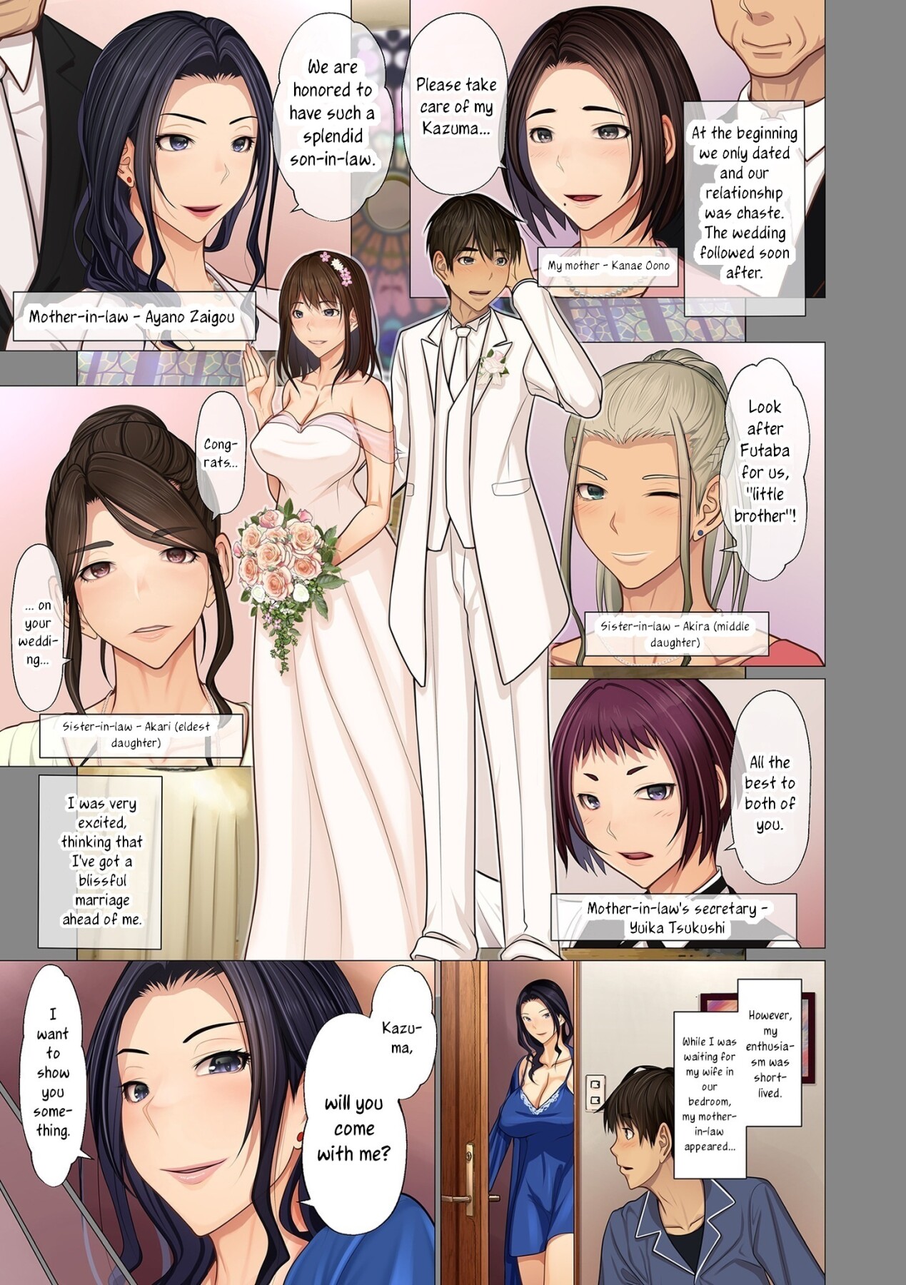 Hentai Manga Comic-I married into a wealthy family ~All the women in the family except my wife are mine~-Chapter 1-7